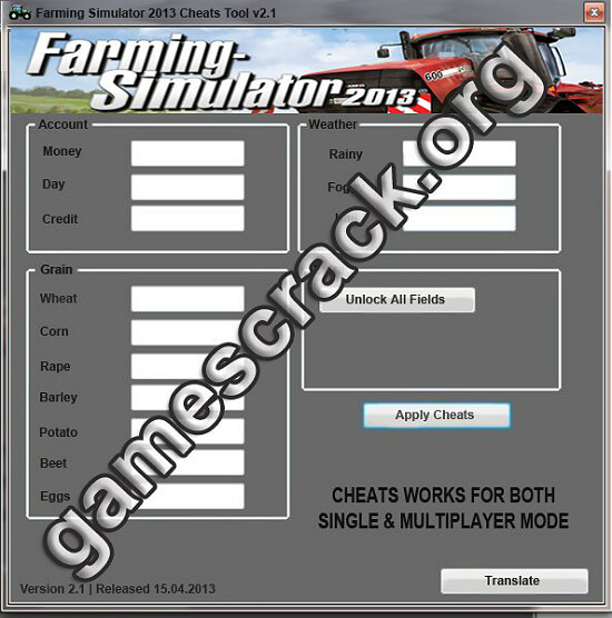 Farming Simulator 2013 Cheats