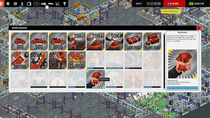 Production Line Car factory simulation Game