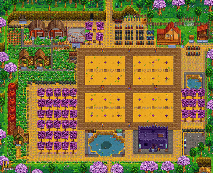 biggest stardew farm layout