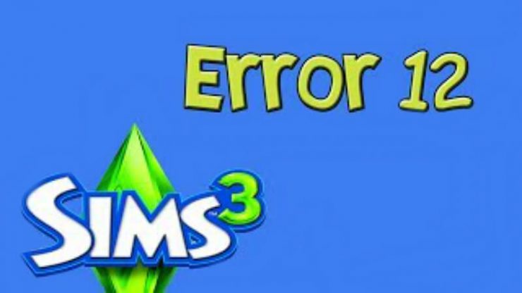 The Sims 3 Error Code 12