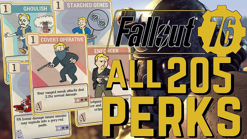 Fallout 76 All Perk Cards List Guide