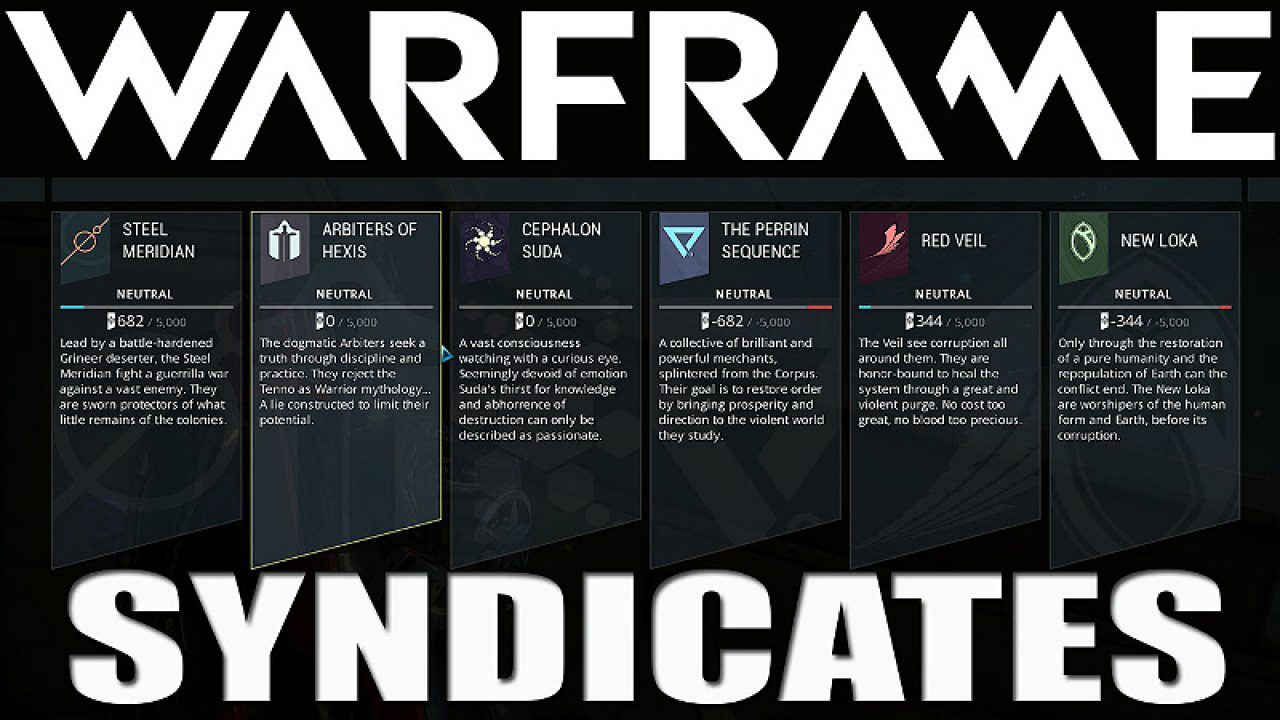 Warframe: Syndicates - to Get the Max Standing - Guide | GamesCrack.org