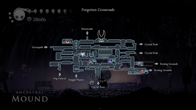 all charms hollow knight locations